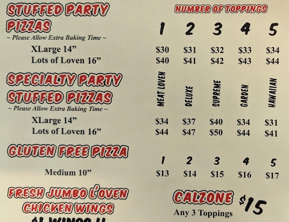 L'oven Pizza Menu image 4